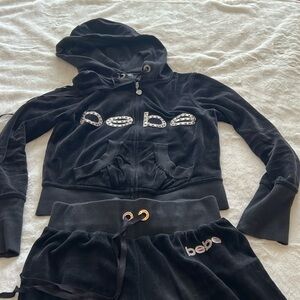 Two Piece Bebe Track Suit Set